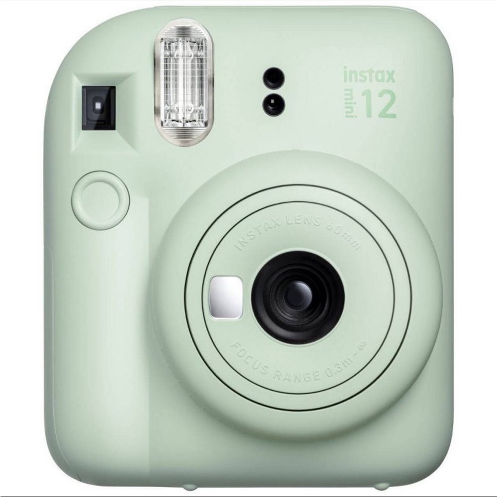 Fujifilm Instax Mini 12 in Mint Green with Carrying Case